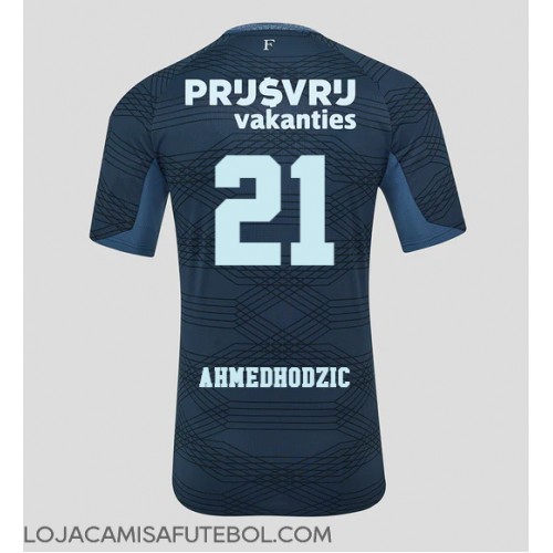 Camisa de Futebol Feyenoord Anel Ahmedhodzic #21 Equipamento Secundário 2025-26 Manga Curta